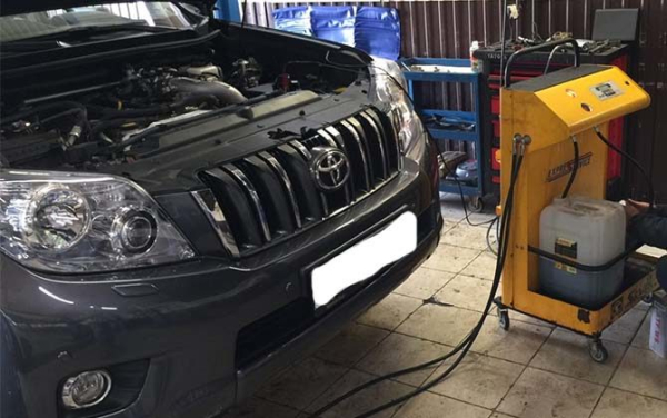  Замена масла в АКПП Toyota Land Cruiser Prado 150 своими руками