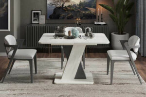 Обеденный стол со встроенными ящиками и полками: функциональные решения для хранения