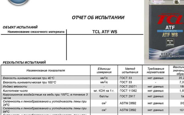 Трансмиссионное масло ATF WS для АКПП Toyota Трансмиссионное масло ATF WS для АКПП Toyota
