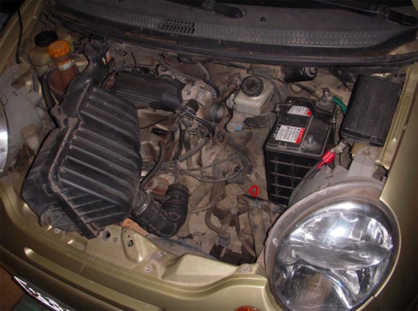 Замена масла в АКПП Daewoo Matiz